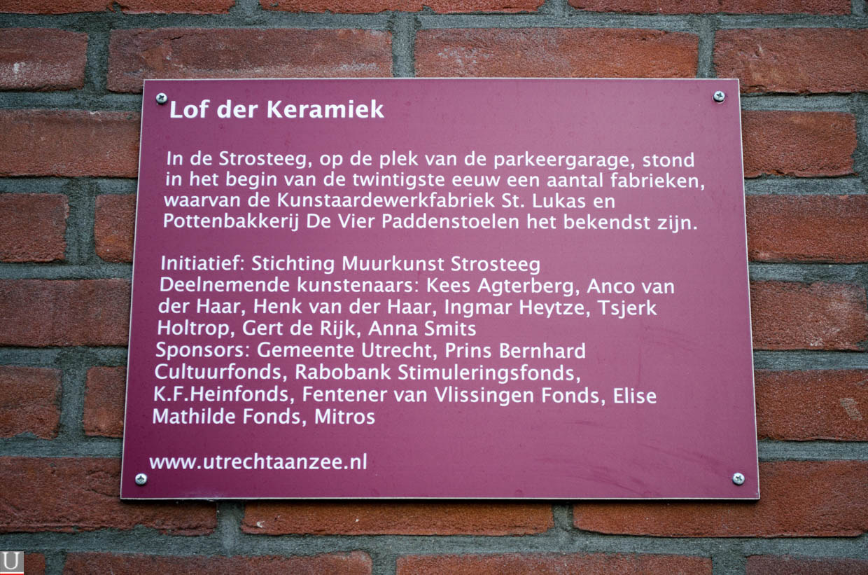 Lof der Keramiek, infobordje